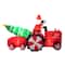 Glitzhome® 11ft. Lighted Inflatable Santa on Tractor Décor